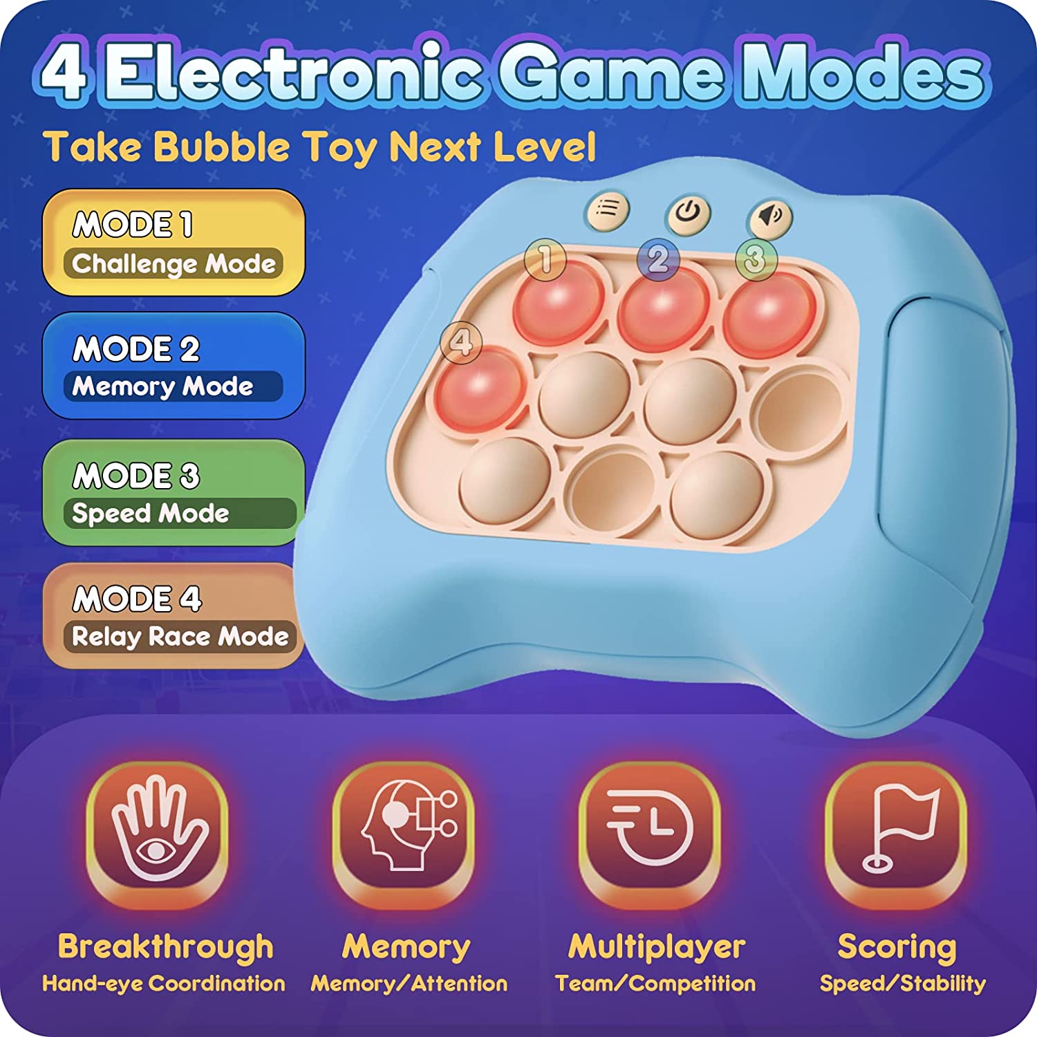 Pop It Pro- Bubbles Light-up Game